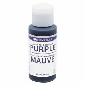 Lorann Oils Liquid Food Coloring Purple 1 Ounce Bottle